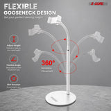 5Core Cell Phone Stand for Desk Adjustable Scissor Boom Arm Stands Tablet Cellphone