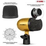 5 Core Conga Mic Snare Tom Set Professional XLR Cardioid Condenser Instrument Microphone Kit