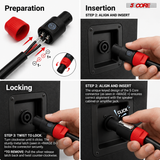 5Core Speakon Adapter High Quality Audio Jack Male Audio Pin Speaker Adapter Connector