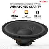 5 Core 12 Inch Guitar Amp Speaker Replacement 200W 8 Ohm Low Distortion for Electric Guitar Cabinets