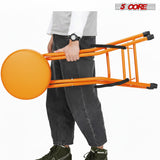 5Core Guitar Stool 3.15" Padded Chair Foldable Heavy Duty Music Seat Built in Foot Rest Guitar Stand