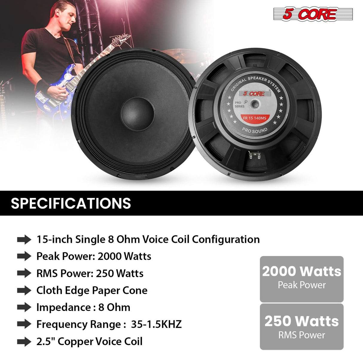 5Core XLR Connector Male Female to 1/4 Audio Jack 3 Pin Secure Mic Plug w Locking Ends