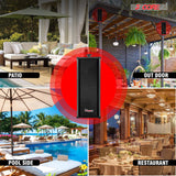5Core Outdoor Speakers Stereo In Wall 100W Peak Passive Home Audio System 2 Pieces