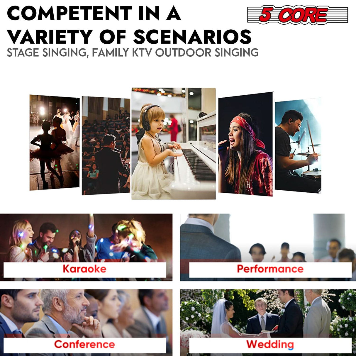 Multi-purpose dynamic microphone for vocals, instruments, and events