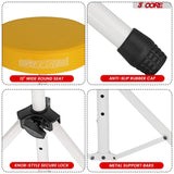 5 Core Drum Throne 3" Thick Padded Memory Foam Comfortable Drummer Stool 330Lb Capacity Adjustable