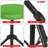 5 Core Drum Throne 3" Thick Padded Memory Foam Comfortable Drummer Stool 330Lb Capacity Adjustable