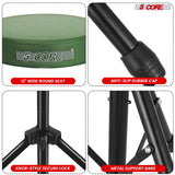 5 Core Drum Throne 3" Thick Padded Memory Foam Comfortable Drummer Stool 330Lb Capacity Adjustable