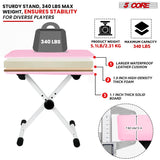 5 Core Keyboard Bench X Style Piano Stool Heavy Duty Adjustable Keyboards Chair