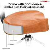 5Core Drum Throne 4" Cushion Padded Stool w Backrest Airlift Height Adjustable Chair w 441Lb Capcity