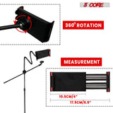 5 Core Tripod Mic Stand w Phone Holder Height Adjustable Microphone Mount Stands