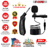 5Core Lavalier Microphone Clip On Professional Grade 3.5mm Lav Lapel Mic Omnidirectional