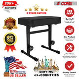 5CORE Keyboard Bench Piano Stool Thick Padded Seat Height Adjustable Keyboard Chair