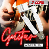 5Core Guitar String Winder Cutter Bridge Pin Remover 3In1 Acoustic Electric Guitars Tool