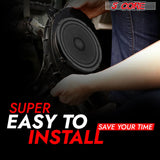Versatile 8 inch subwoofer from 5Core for improved in-car sound systems