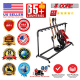 5Core Multi Guitar Rack Stand Floor 9 Slot Adjustable Flying V Guitars Holder