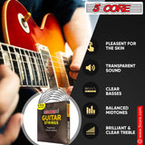 Steel bass strings for electric guitar players