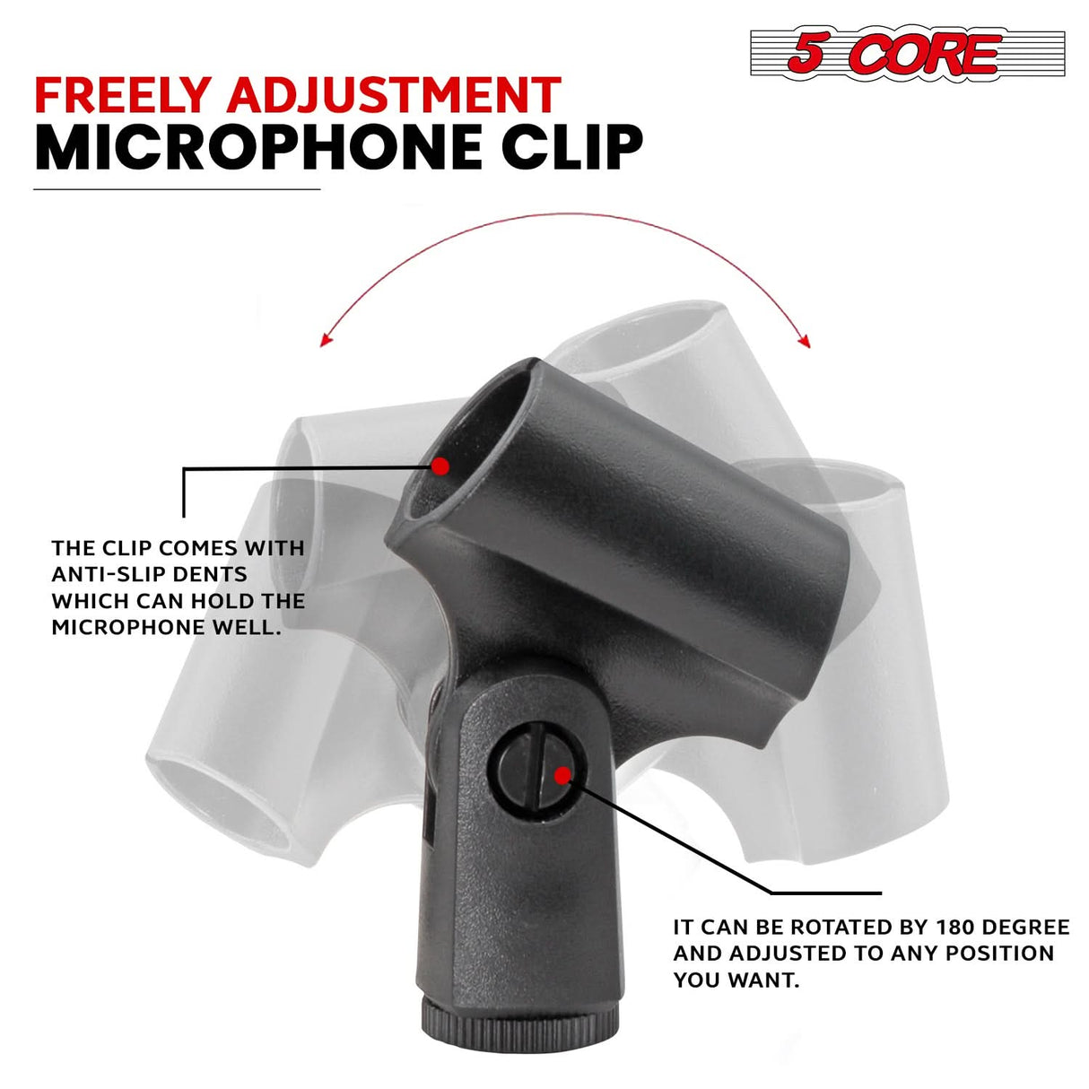 5Core Instrument Microphone Professional XLR Cardioid Pencil Stick Condenser Mic Black