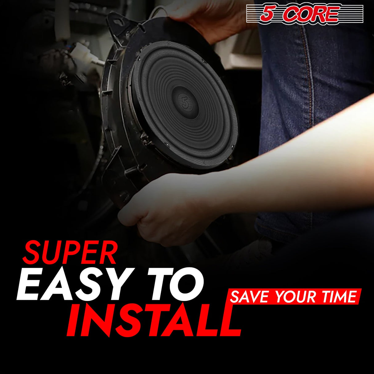 5 Core 8 Inch Subwoofer Speaker 1000W Combined Peak 4Ohm Replacement Car Bass Sub Woofer