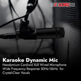 5Core XLR Microphone Dynamic Mic Karaoke Singing Studio Microfono Handheld Mics