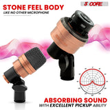 5 Core Tabla Mic XLR Wired Uni Directional Snare Tom Instrument Microphone COPPER