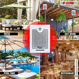 5Core Outdoor Speakers Stereo In Wall 500W Peak Passive Home Audio System