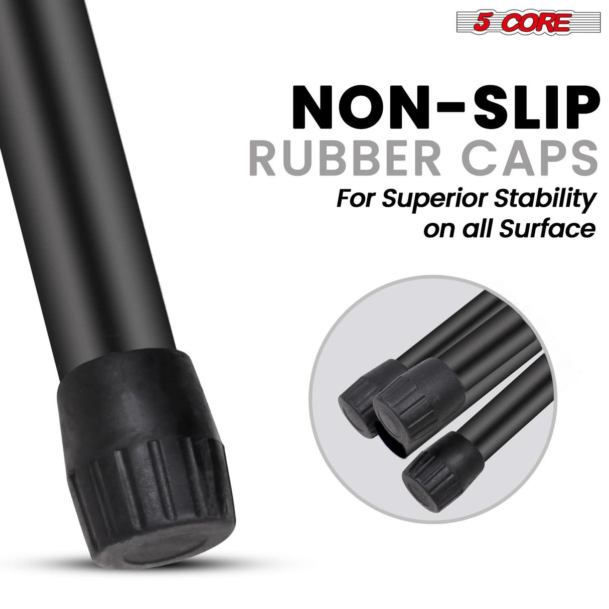5 Core Speaker Stand 4Pcs Height Adjustable PA DJ Tripod Studio Monitor Stands w 35mm Compatible