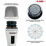 XLR microphone by 5Core suitable for musicians, podcasters, and performers