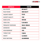 5 Core Compression Driver 1″ PA Horn Tweeter Pro Audio 500W 1.34″ Voice Coil 13Oz Magnet 8Ohm Driver