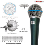 5 Core Microphone Professional Dynamic Mic Karaoke Singing XLR Wired Micrófono