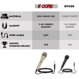5Core XLR Microphone Dynamic Mic Karaoke Singing Studio Mics Handheld Microfono