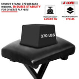 5 Core Keyboard Bench X Style Piano Stool Padded Adjustable Keyboards Chair