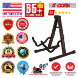 5 Core Guitar Stand A Frame w Soft Foam Arm Non Slip Rubber for Acoustic Electric Bass Ukulele