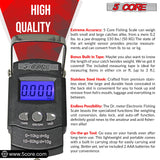 5Core Digital Fishing Scale 110lb/50kg Hanging Luggage Weighing Scales w Measuring Tape
