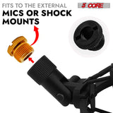 5 Core Mic Stand Adapter 5/8 Male to 3/8 Female Screw Thread Conversion Connector