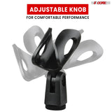 5 Core Microphone Clip Holder 4 Pieces with Screw Adapters 5/8 to 3/8 Inch