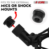5 Core Mic Stand Adapter 12 Pieces 5/8 Male to 3/8 Female Screw Thread Conversion Connector