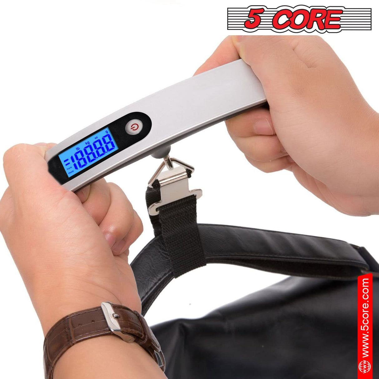 5 Core Digital Luggage Scale Weight Scale Travel Hanging Baggage Weighing Machine