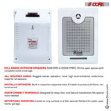 5Core Outdoor Speakers Stereo In Wall 500W Peak Passive Home Audio System