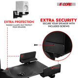 5Core Speaker Wall Mount Adjustable Swivel 11 Inch Space Bookshelf Brackets Pair