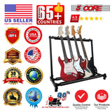 5 Core Multi Guitar Rack Stand Floor 5 Slot Adjustable Flying V Guitars Holder