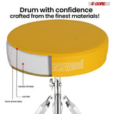 5Core Drum Throne Padded Adjustable Guitar Stool Drummer Seat for Adults & Kids YELLOW