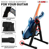 5 Core Guitar Stand 2PC A Frame w Soft Foam Arm Non Slip Rubber for Acoustic Electric Bass