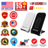 5 Core Wireless Charging Stand 2 Pieces 10W Fast Wireless Charger Station with Sleep-Friendly Light