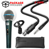 5 Core Microphone Dynamic Karaoke XLR Mic Cardioid Unidirectional Handheld Wired Singing Microfono