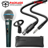 5 Core Microphone 2Pc Dynamic Karaoke XLR Mic Cardioid Unidirectional Handheld Wired Microfono