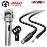 5Core XLR Microphone Dynamic Mic Karaoke Singing Studio Mics Handheld Microfono