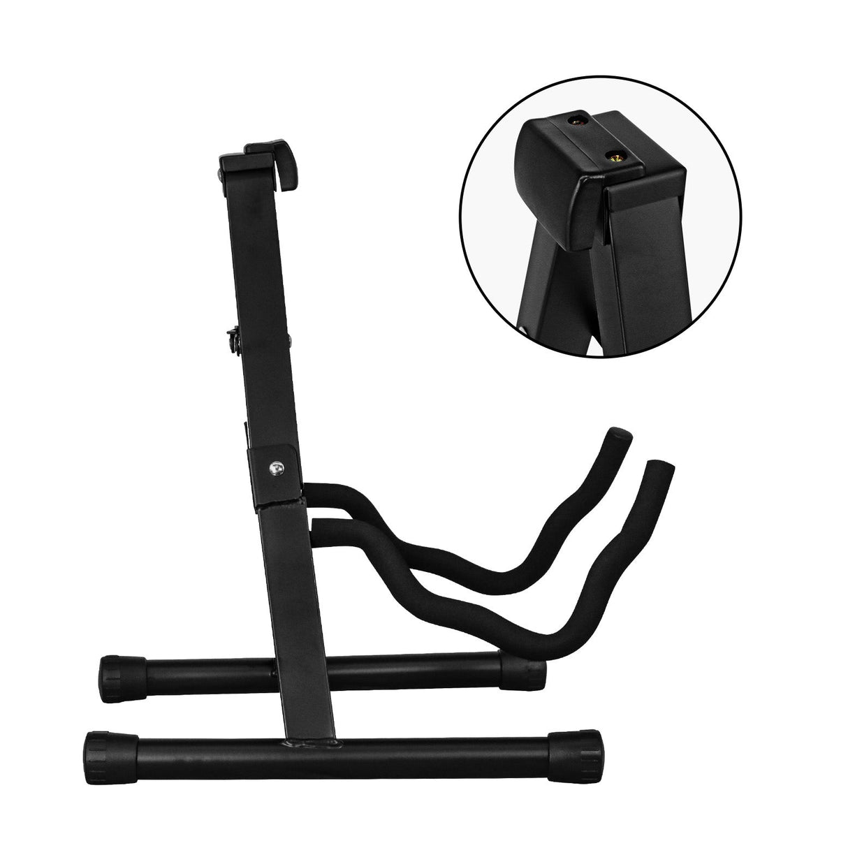 5Core Guitar Stand Floor A Frame Electric Acoustic Bass Soporte Para Guitarra BLACK