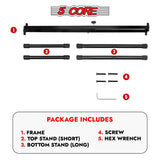 5Core Keyboard Stand Single X Style Adjustable Lift Piano Riser For 49 To 88 Keys BLACK