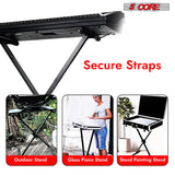 5Core Keyboard Stand Single X Style Adjustable Lift Piano Riser For 49 To 88 Keys BLACK