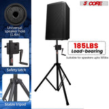5 Core speaker tripod stand with reinforced base and telescoping design